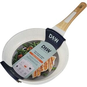 D&W Deane and White‎ Cookware 9.5in Ceramic Interior Nonstick Skillet Frying Pan